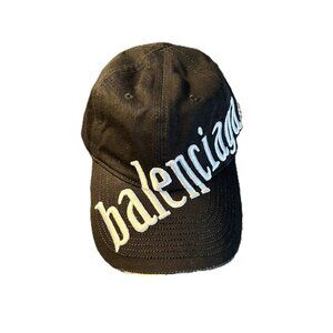 Balenciaga Curved Brim Large Logo Baseball Cap
